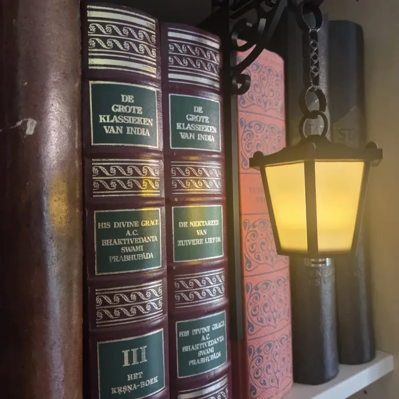 چراغ کتابخانه ای فانوسی آویز قفسه کتاب با پایه قفسه ای